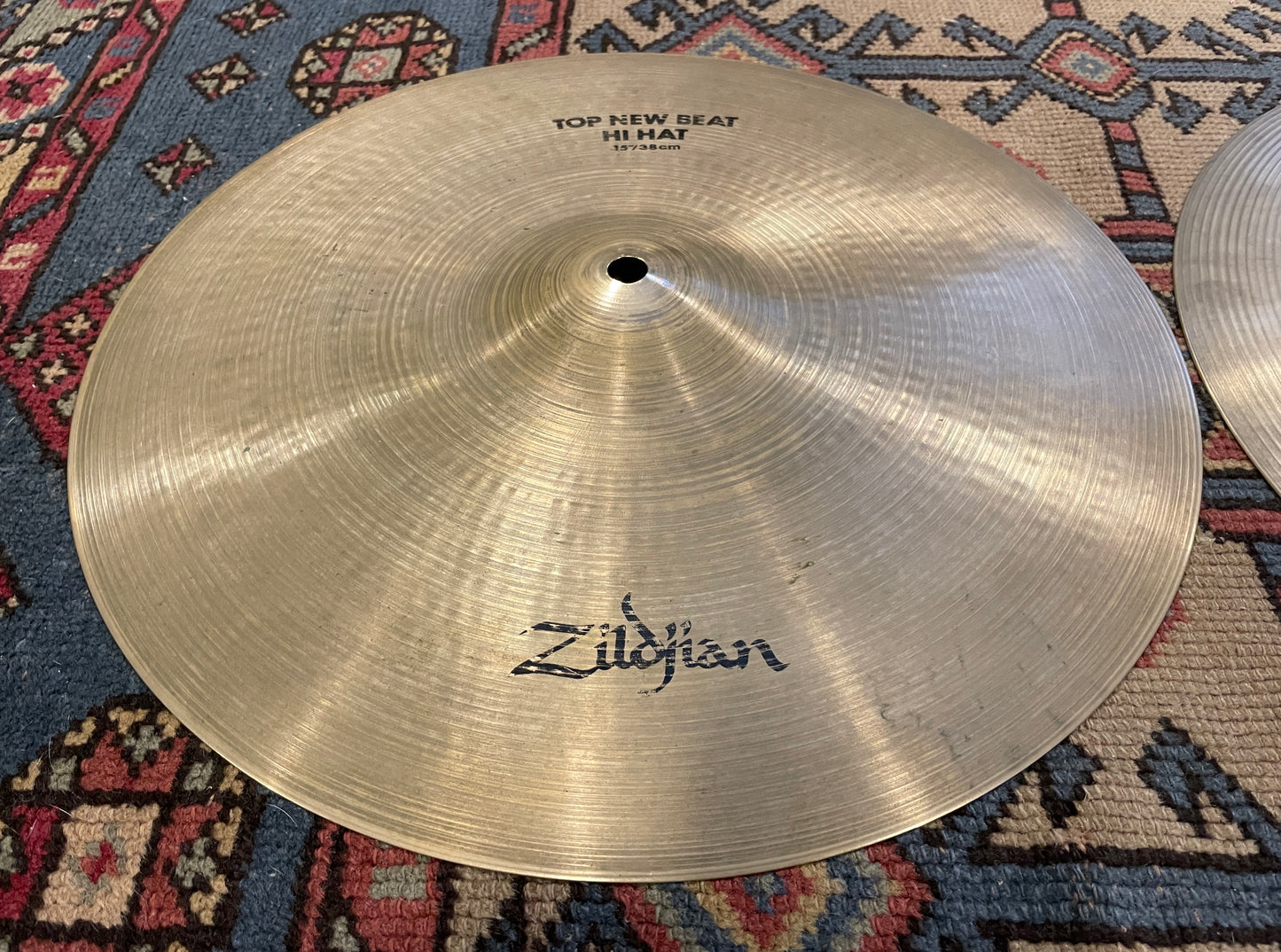 15" Zildjian A 1980s New Beat Hi-Hat Pair 1014g/1660g