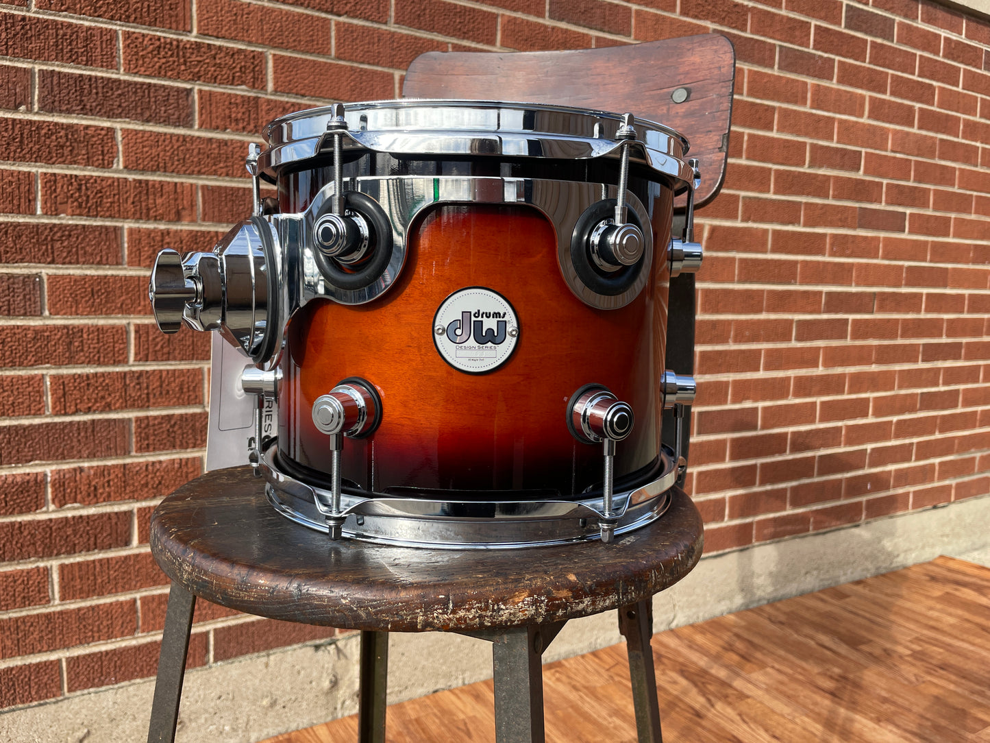 DW Design Series 8x10 Tom Drum Tobacco Burst Drum Workshop