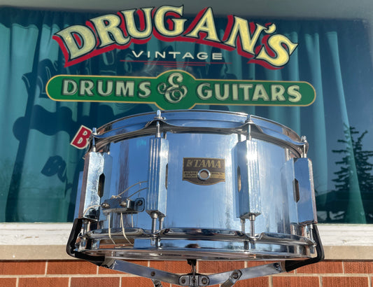 1980s Tama 6.5x14 Chrome Over Wood Snare MIJ Artstar Granstar