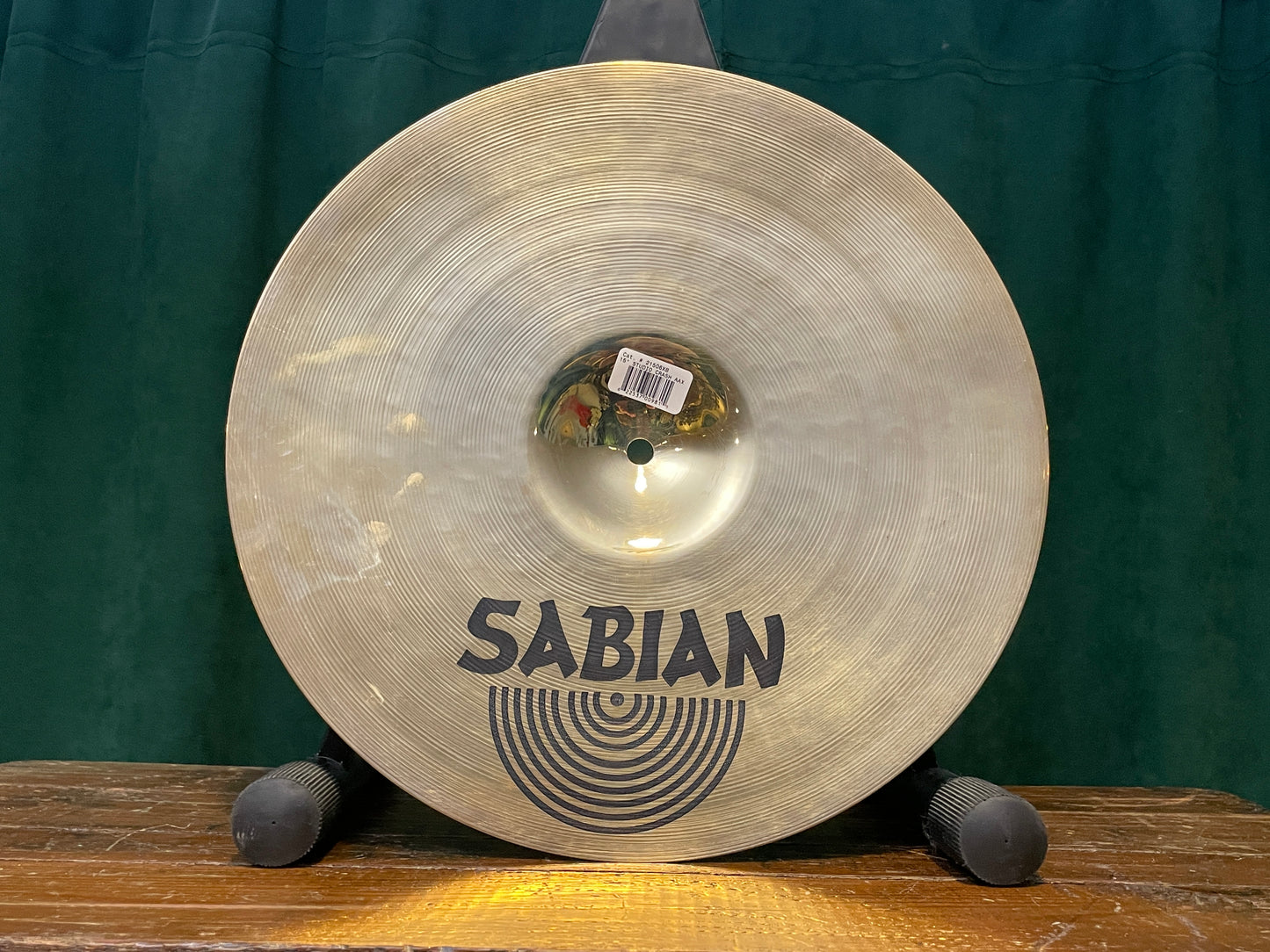 N.O.S. 15" Sabian AAX Studio Crash Cymbal Brilliant 826g