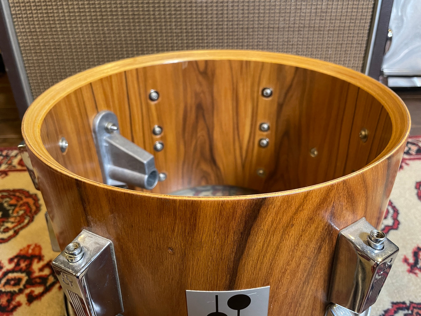 1980s Sonor Phonic 12x8 Tom Drum Rosewood 8x12 T7022