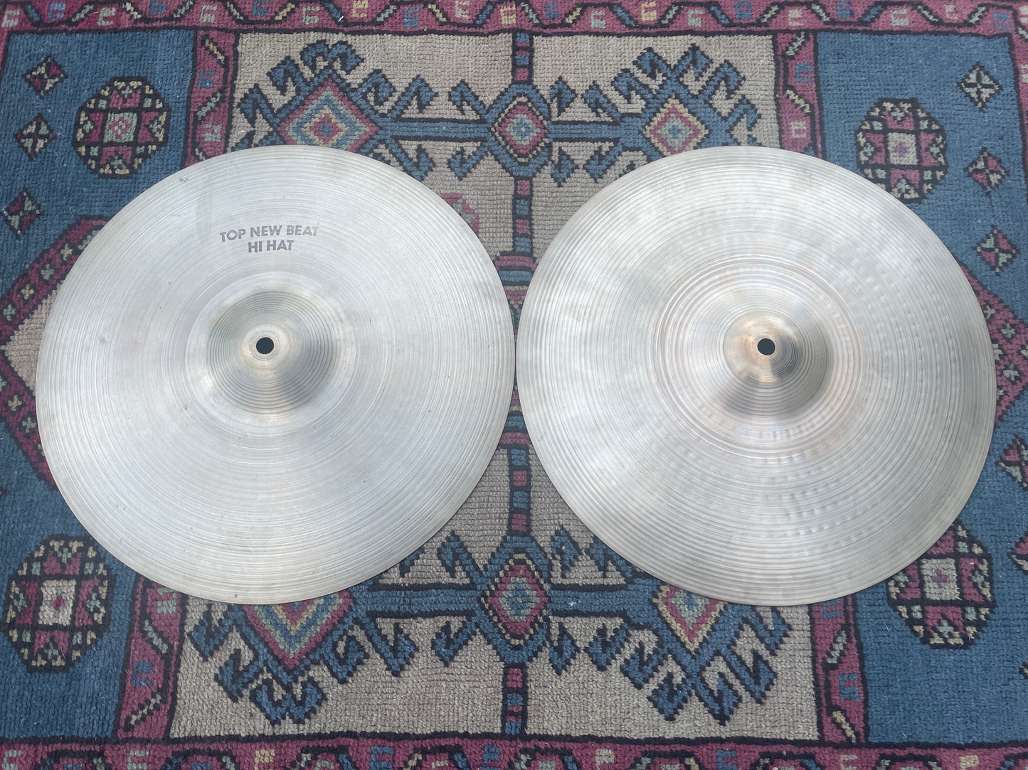 1970s Zildjian A New Beat Hi-Hat Pair 1094g/1424g #830