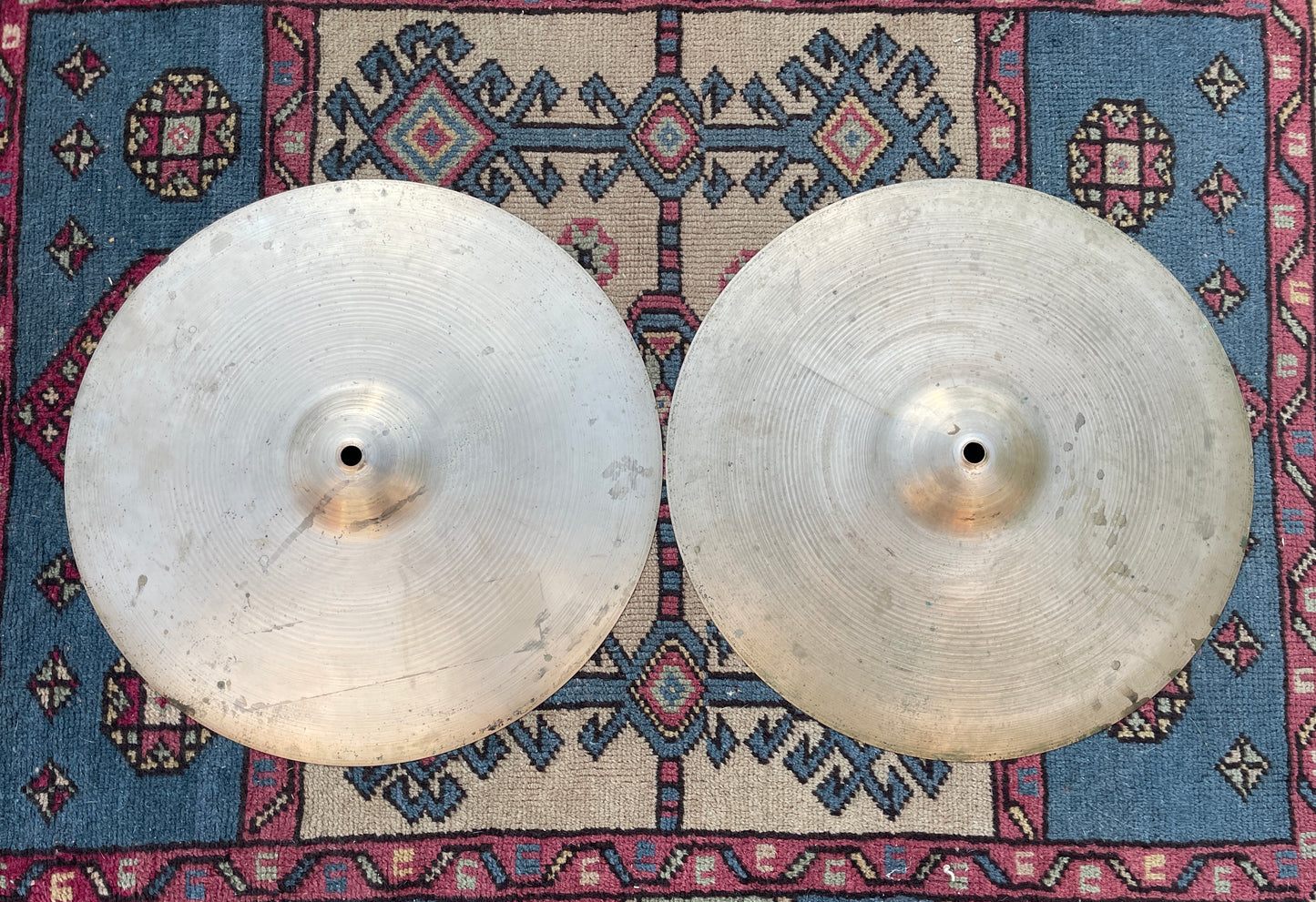 15" Zildjian A 1950s Small Stamp Hi-Hat Cymbal Pair 880g/891g #798 *Video Demo*