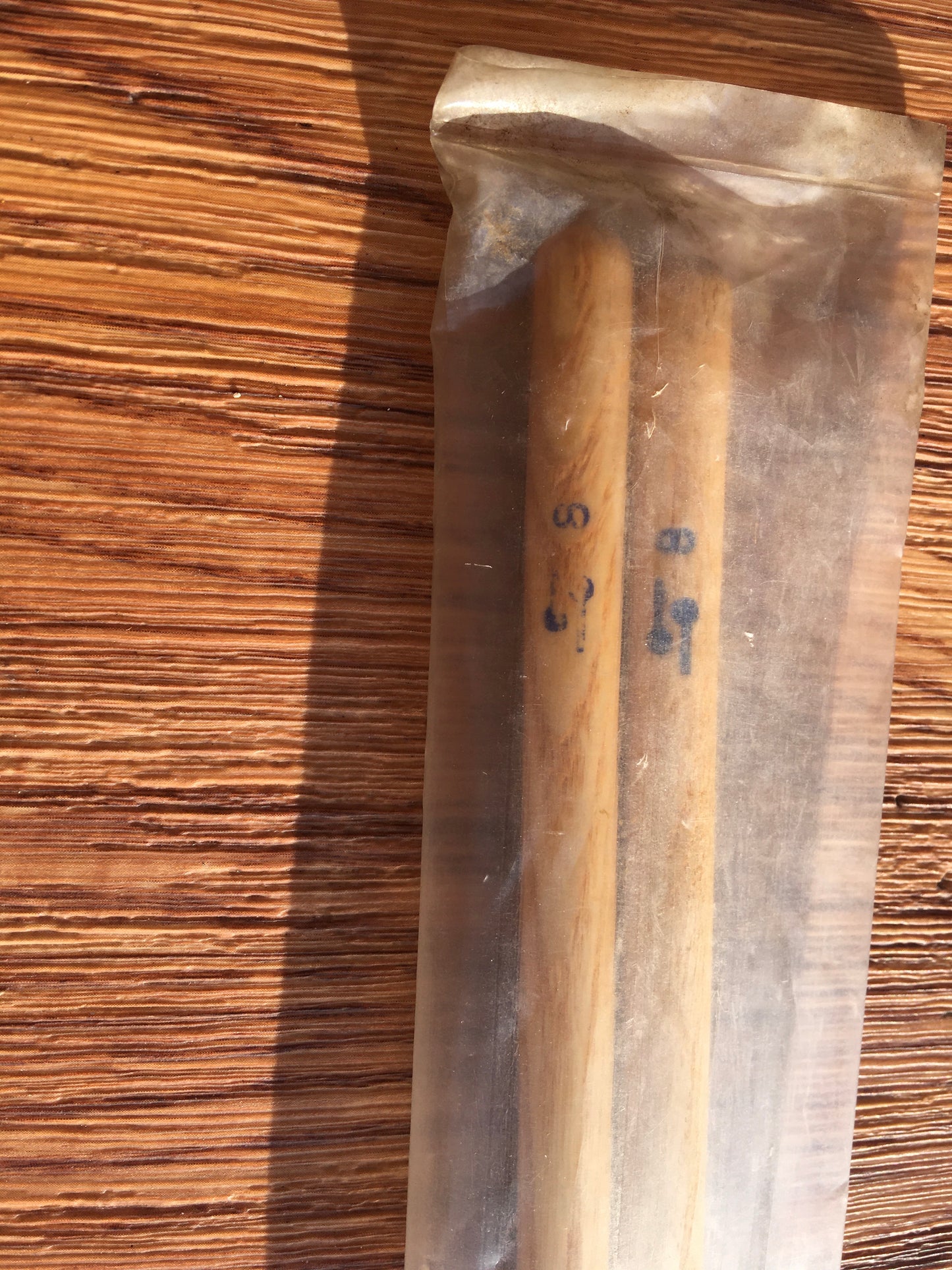 NOS Sonor No. 8 Teardrop Wood Tip Jazz Drum Sticks w/ Original Bag