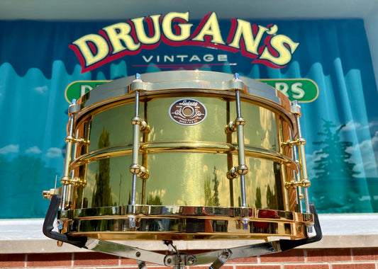 N.O.S. 2000 Ludwig 6.5x14 Limited Edition Brass Supraphonic Millennium Snare Drum #20 of 100