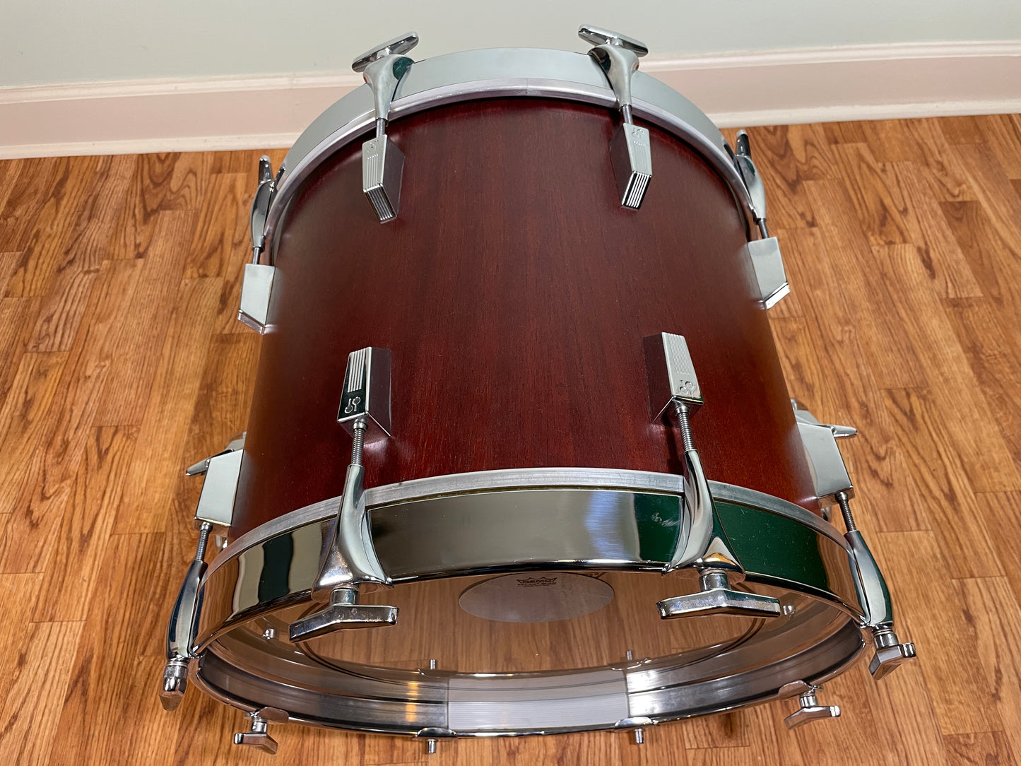 Vintage Sonor Phonic 18x14 Bass Drum Red Mahogany