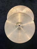 14" Vintage Pre-UFIP Made in Italy Hi-Hat Cymbal Pair 630g/818g #716