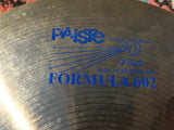 14" 1985 Paiste Blue Label Formula 602 Heavy Hi-Hat Cymbals 1074/1148g