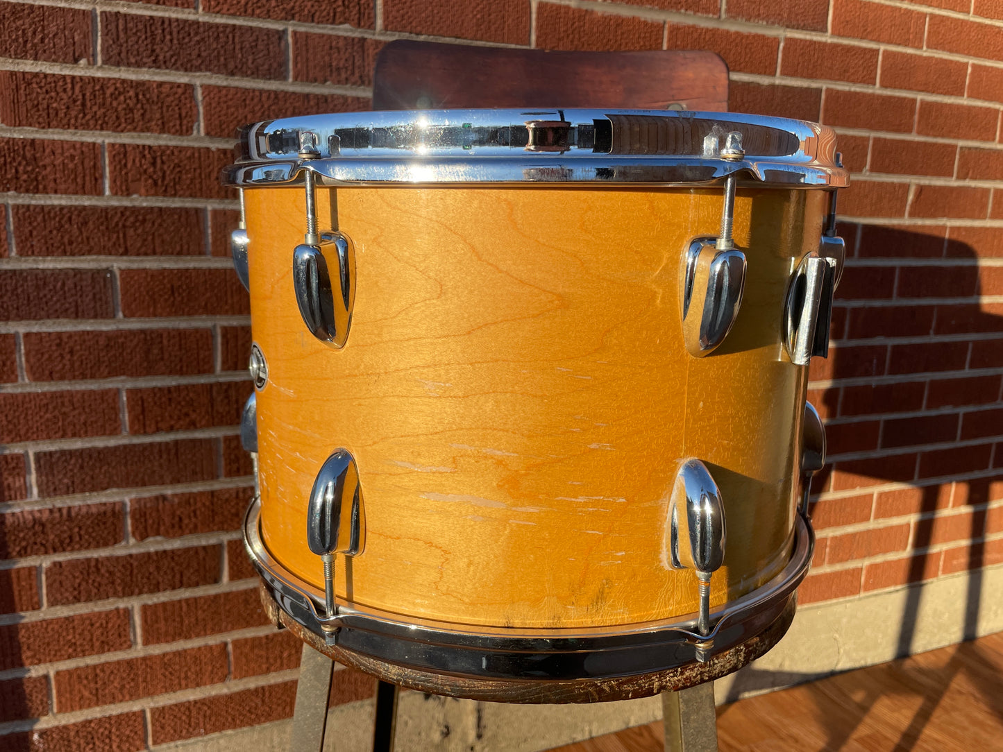 1970s Slingerland 9x13 Tom Drum Single Natural