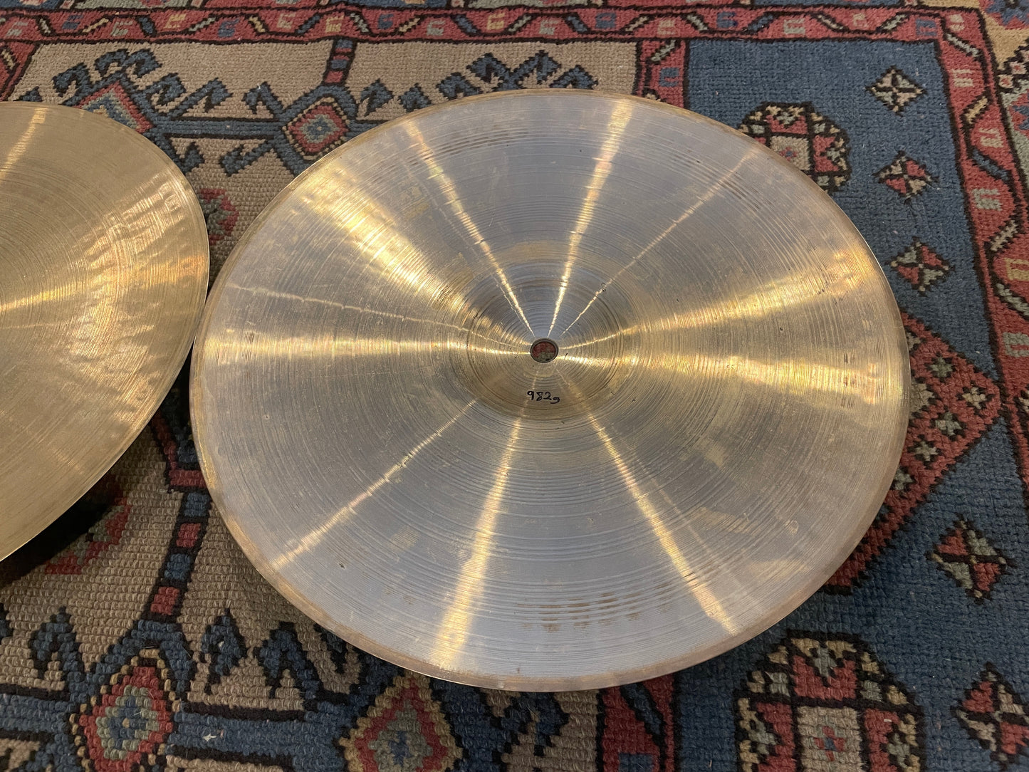 14" Paiste 1985 2002 Medium Hi-Hat Cymbal Pair 812g/982g