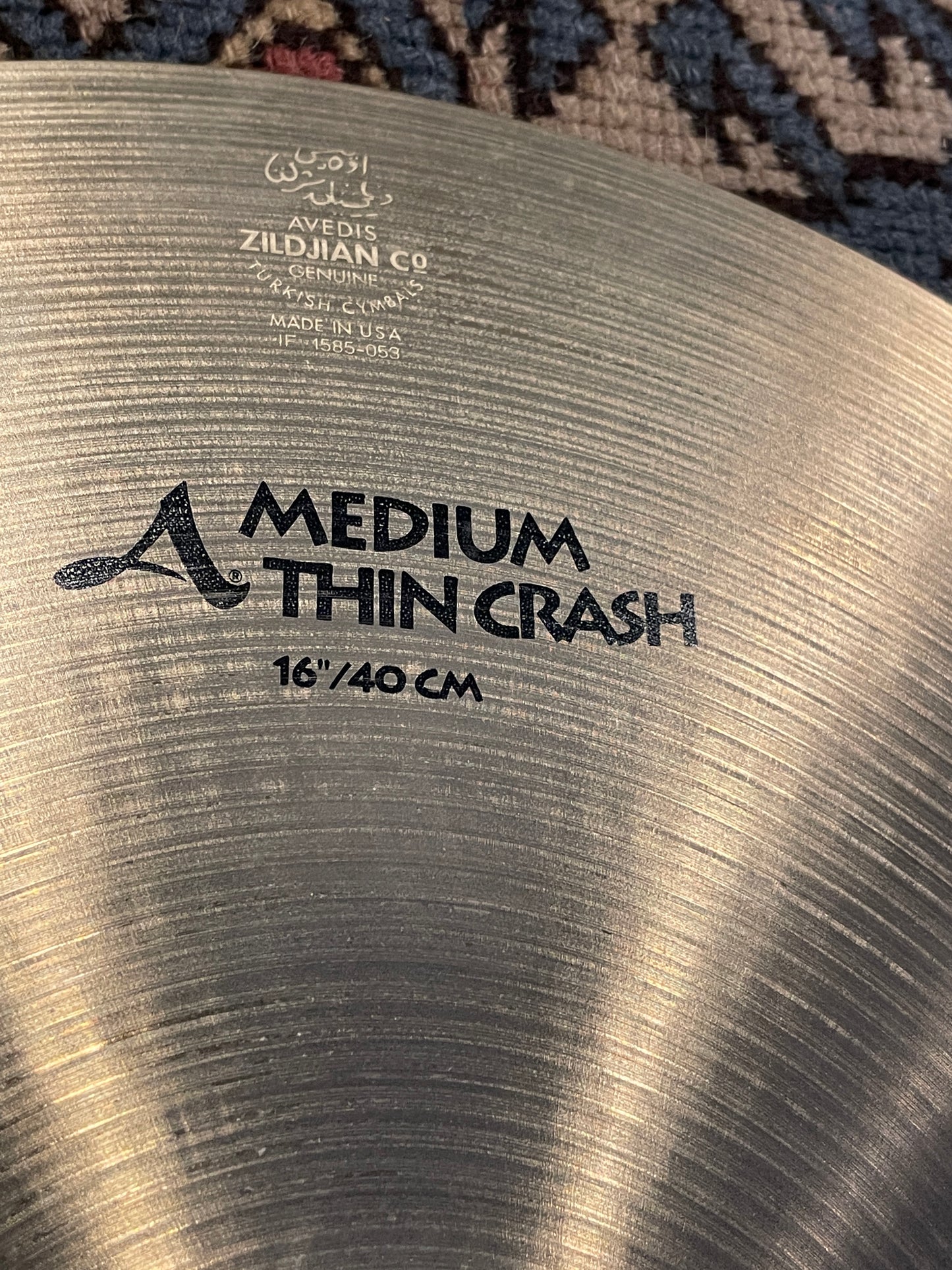 16" Zildjian A Medium Thin Crash Cymbal 1084g