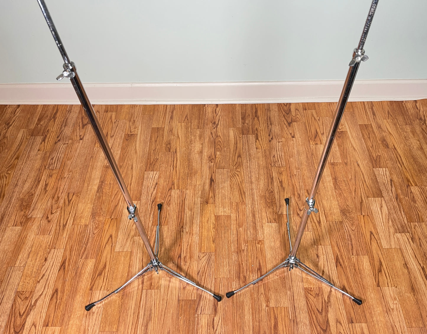 1960s Ludwig 1400 Flat Base Straight Cymbal Stand Pair (2 Pcs.)