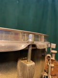 1960 Ludwig 5x14 Pioneer Trans Badge Snare Drum Blue/Silver Duco