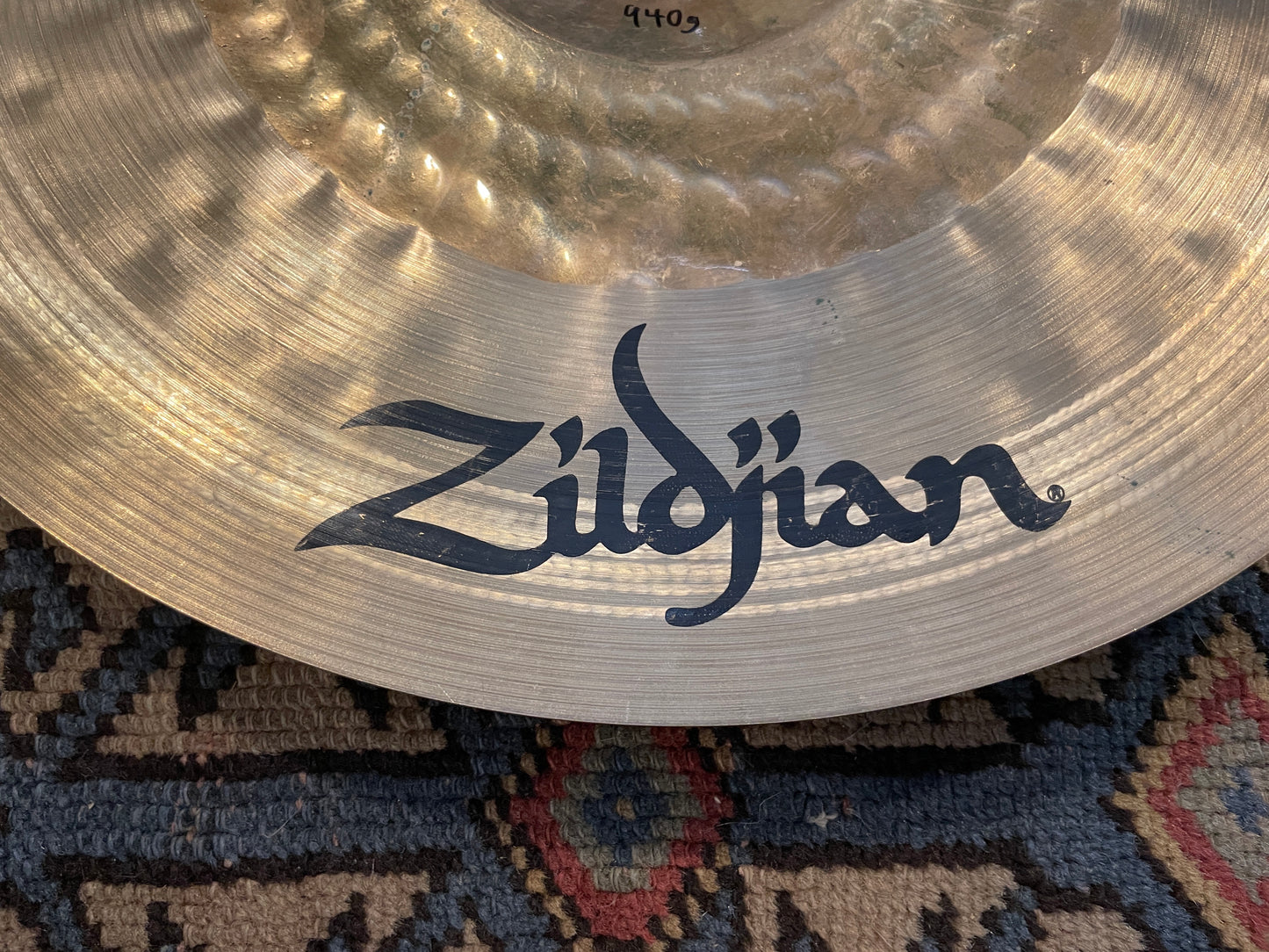 15" Zildjian K Custom Hybrid Trash Crash Cymbal 940g