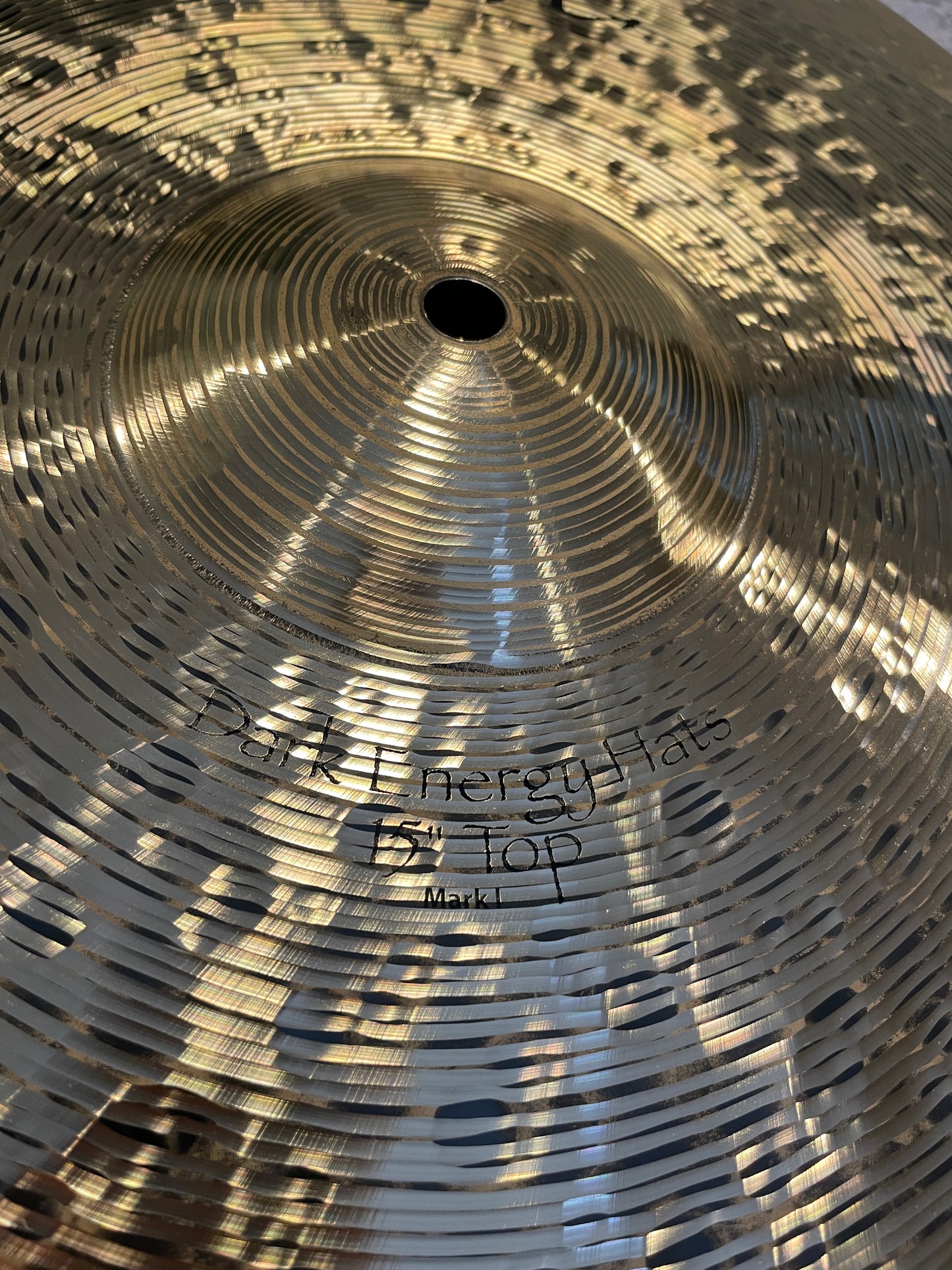 15" Paiste Signature Dark Energy Mark I Hi-Hat Cymbal Pair 1086g/1750g