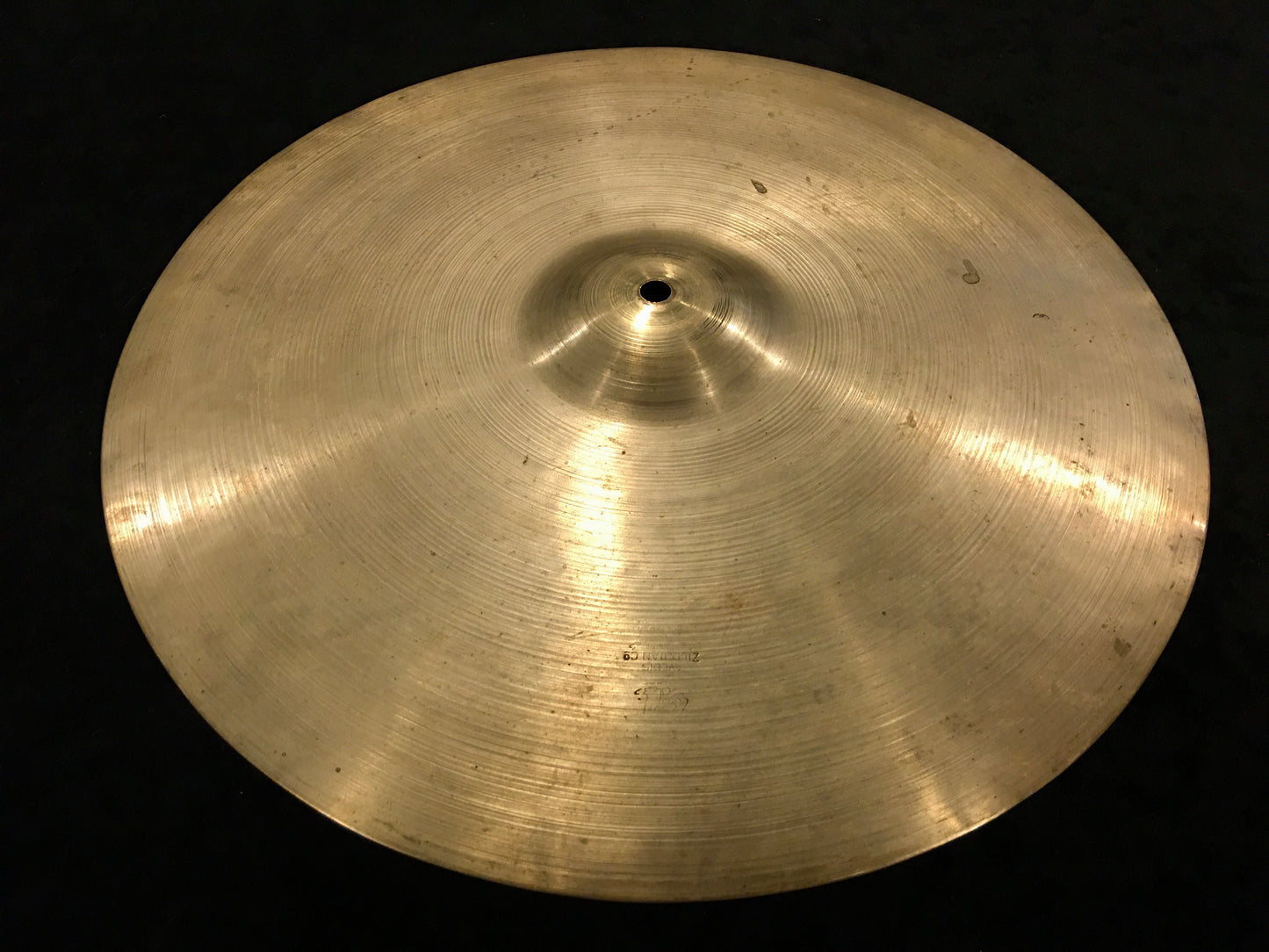 16" Zildjian A 1947-53 Trans Stamp Crash or Hi-Hat Cymbal 1014g #630