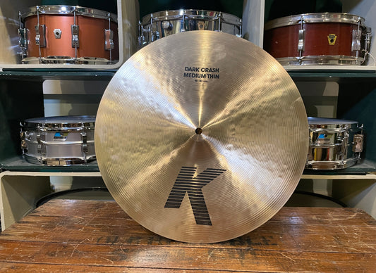 16" Zildjian K Dark Crash Medium Thin Cymbal 1234g