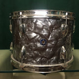 Vintage Made In Japan 8x12 Tom Drum Black Diamond Pearl