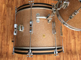 1967 Ludwig Club Date Drum Set W/ Matching Snare - Champagne Sparkle