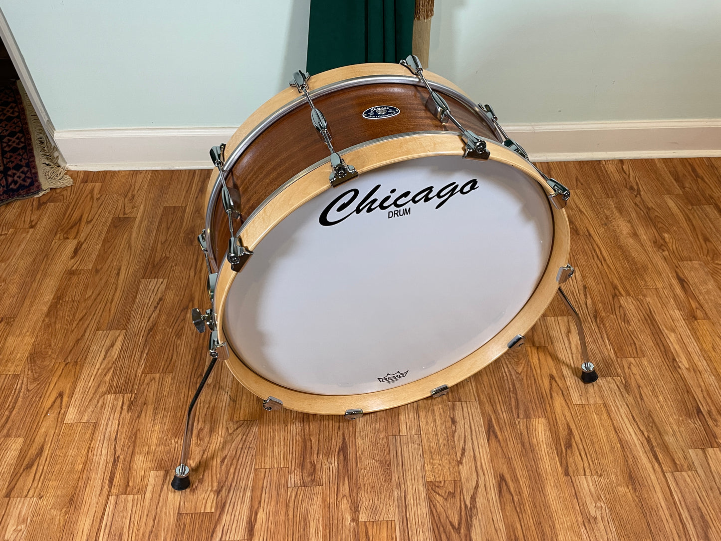 Chicago Drum 8x22 Bass Drum Mahogany/Poplar Tung Oil Finish