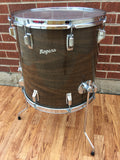 1970s Rogers 16X16 New Mahogany Swivomatic Floor Tom Drum