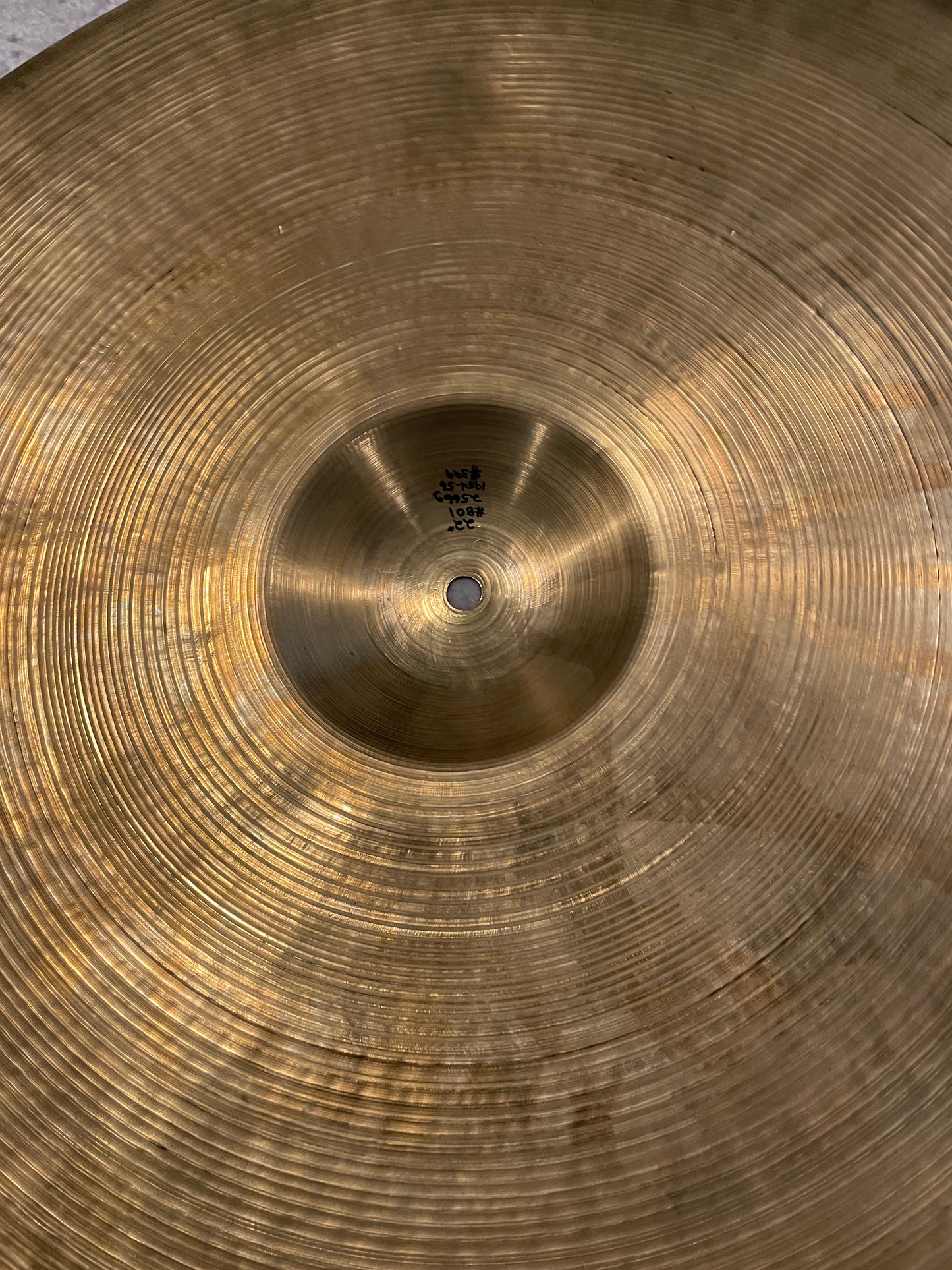 22" Zildjian A 1954-56 Large Block Stamp Ride Cymbal 2566g #801 *Video Demo*