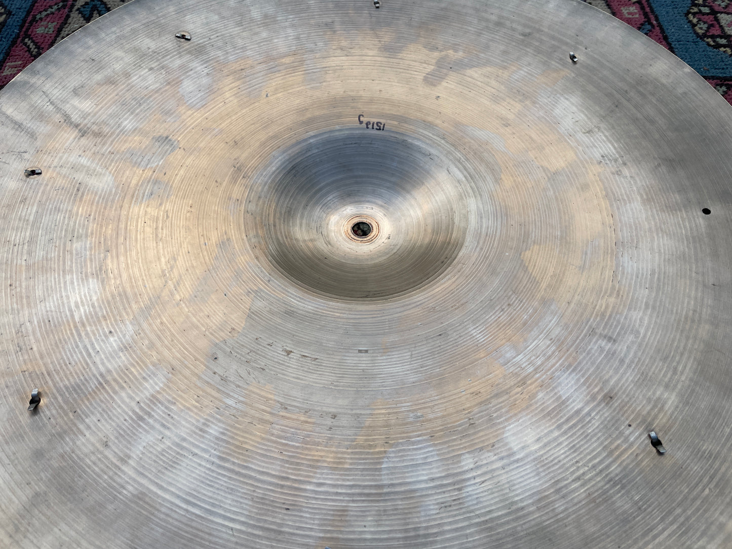 18" Zildjian A Trans Stamp Crash Ride Sizzle Cymbal 1512g #821 *Video Demo*