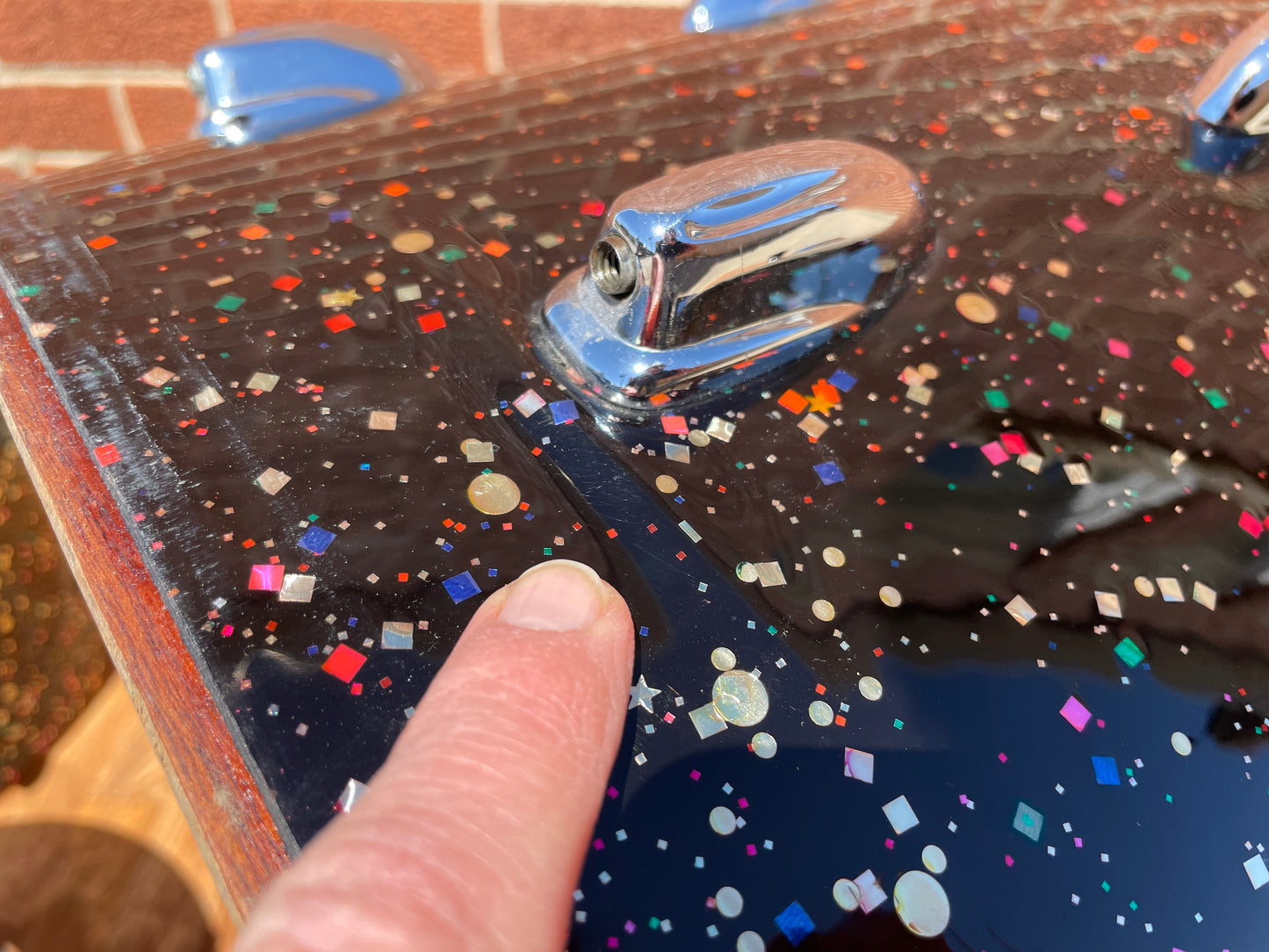 Early 1960s Slingerland Gene Krupa Deluxe Outfit No. 1-N Drum Set Mardi Gras Pearl 22/13/16/5.5x14