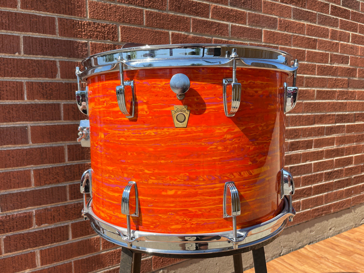 1968 Ludwig 10x14 Tom Drum Mod Orange
