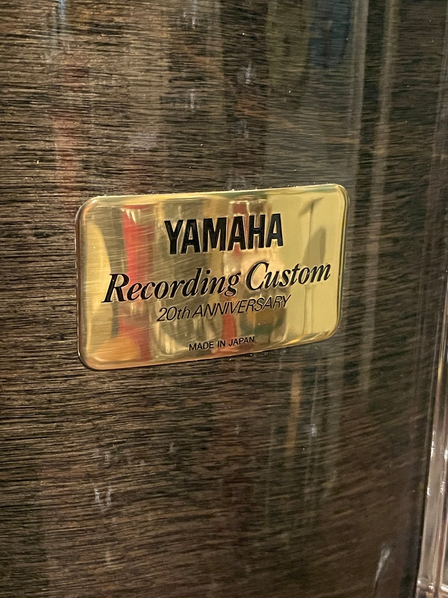 1996 Yamaha 20th Anniversary Recording Custom 14x16 Floor Tom Drum Black Sunburst TT916YA 16x14