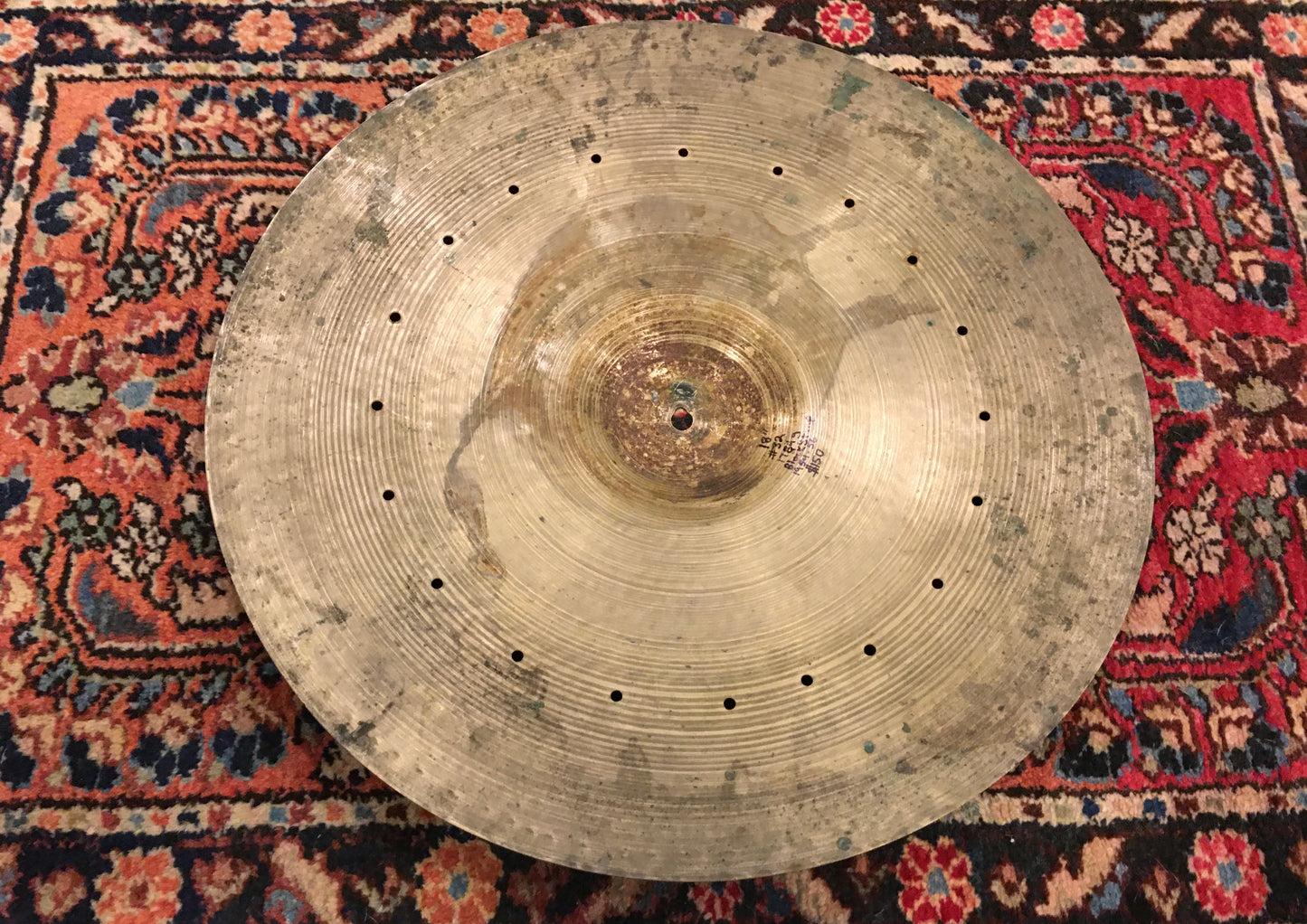 18" Zildjian A 1954-1956 Block Stamp Crash / Ride Cymbal 1784g #32