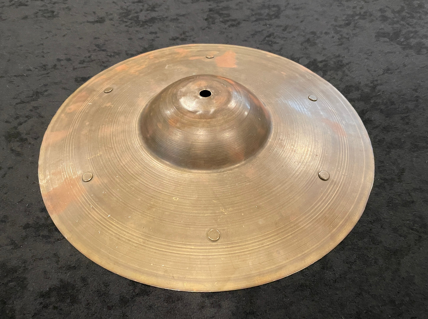 1920's-1930's 12" Sock Hat Style Sizzle Vaudeville Trap Cymbal 390g #719