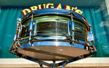 Vintage Ludwig Standard 5x14 Snare Drum Avocado Strata