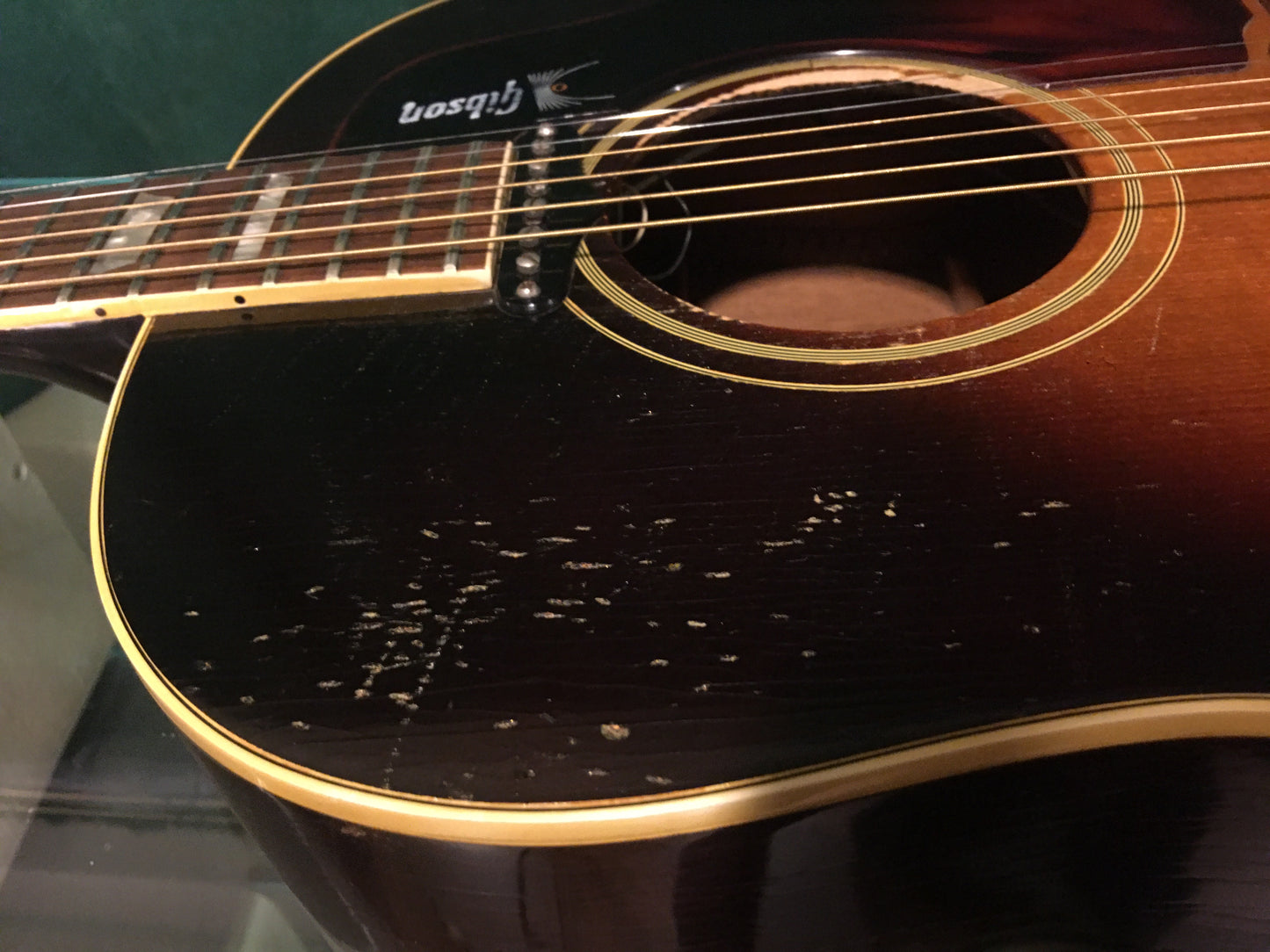 1968 Gibson J160E Sunburst Acoustic Guitar Beatles Lennon Harrison