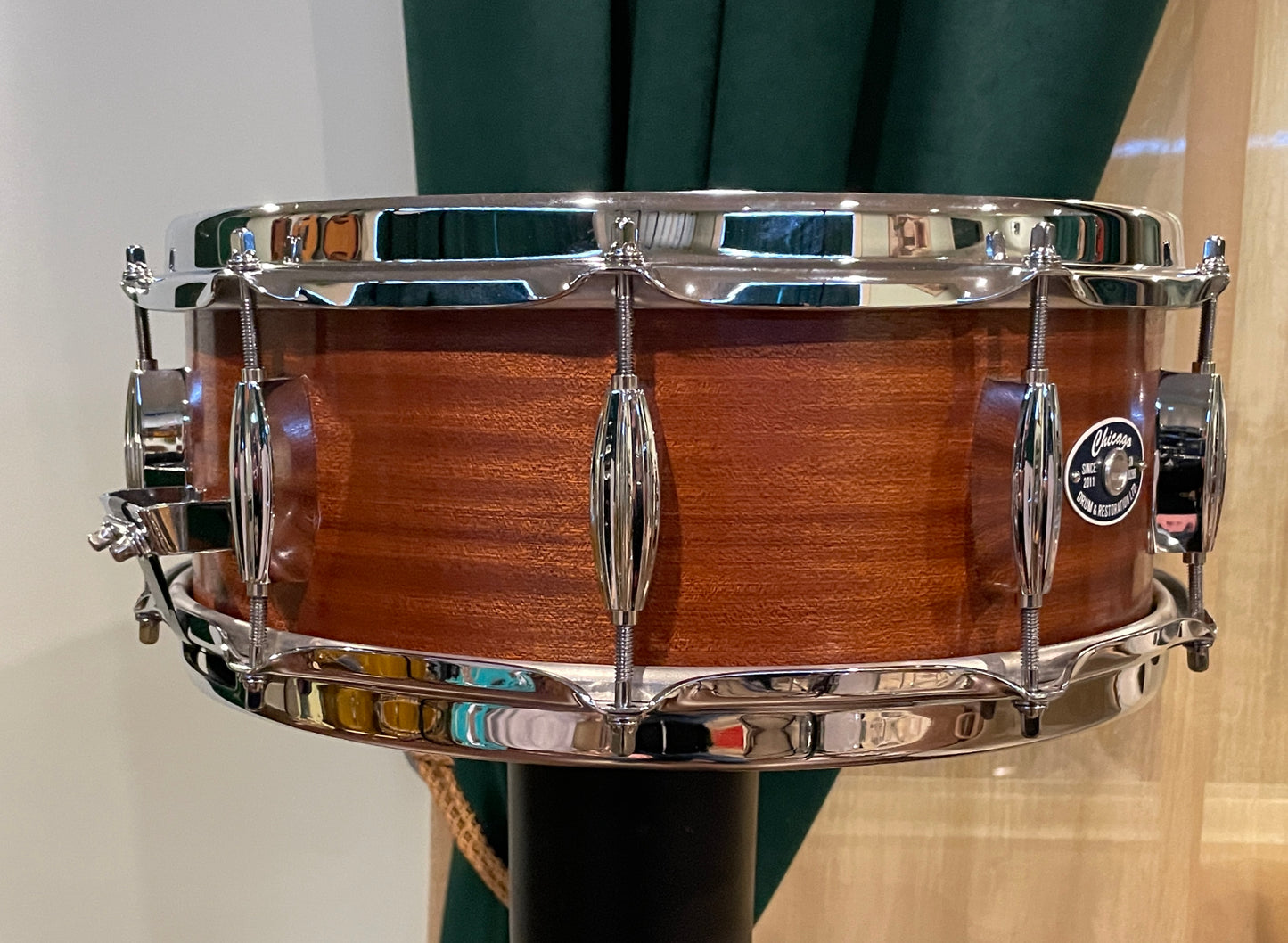 Chicago Drum 5.5x14 Snare Drum Mahogany/Poplar Tung Oil Finish