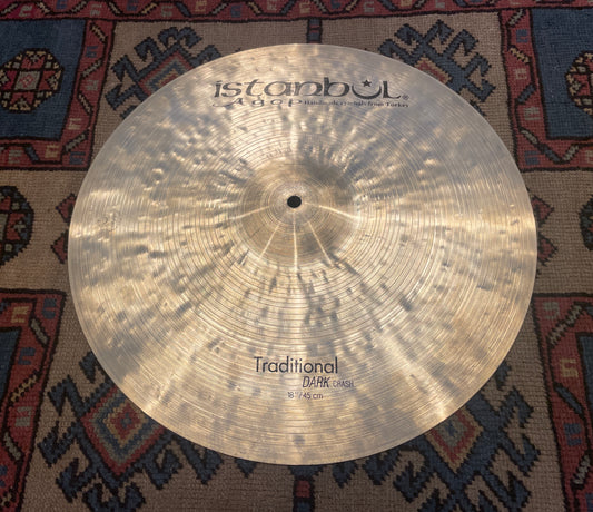 18" Istanbul Agop Traditional Dark Crash Cymbal 1374g *Video Demo*