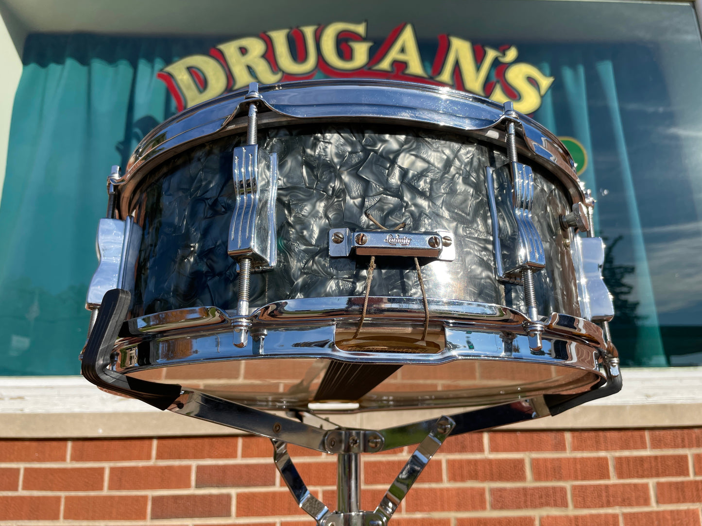 1961 Ludwig No. 983P 5pc Hollywood Outfit Drum Set w/ Jazz Festival Snare Black Diamond Pearl 22/12/12/16/5x14