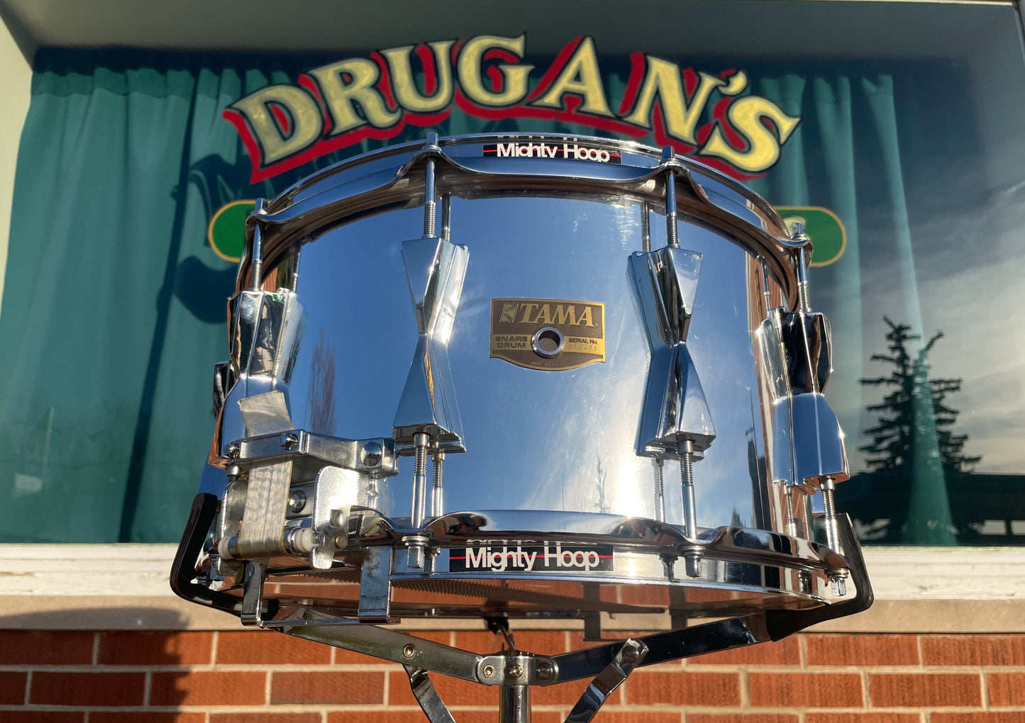 Vintage Tama 8x14 Granstar Snare Drum Chrome Over Birch Wood MIJ