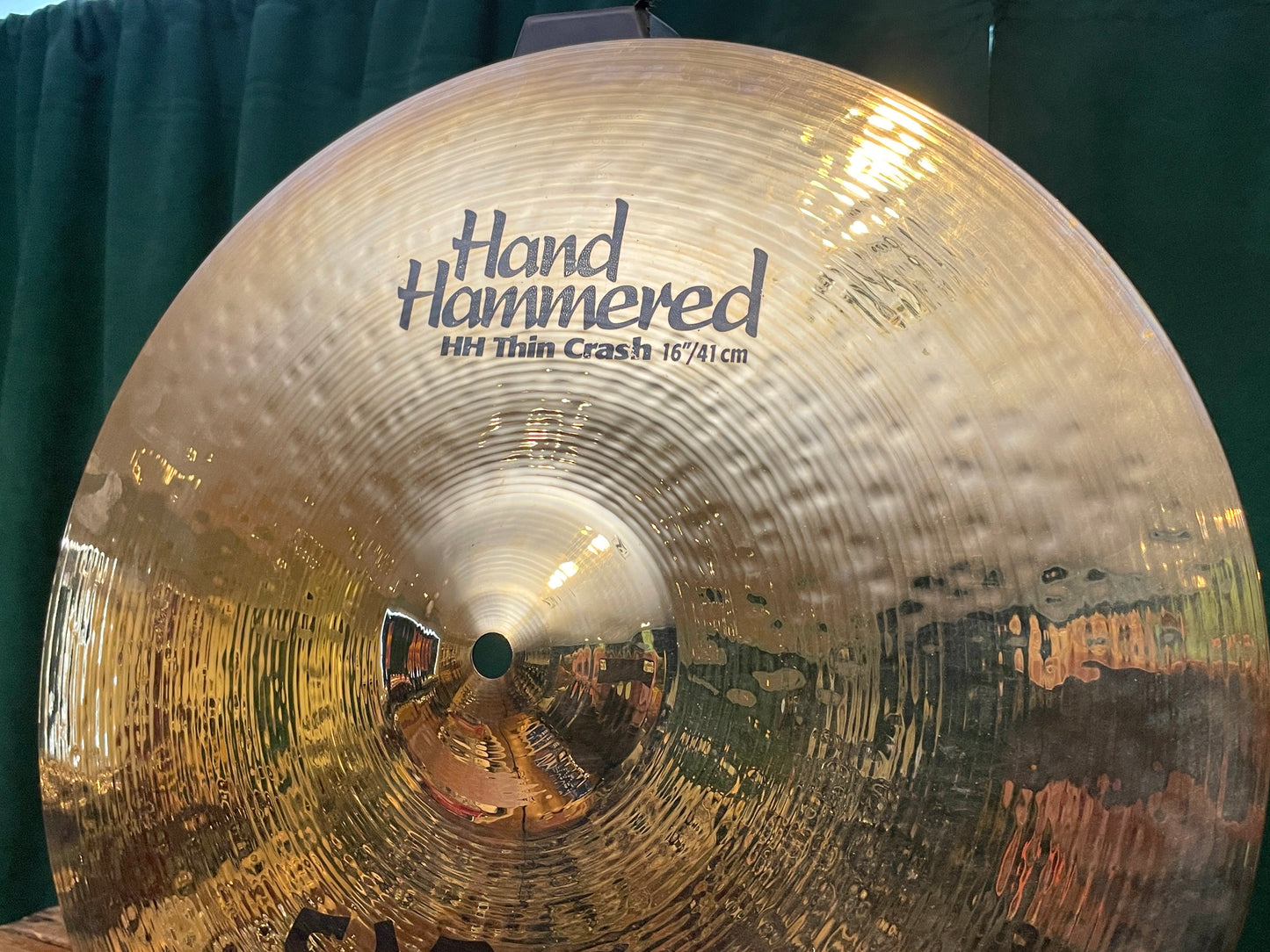 16" Sabian Hand Hammered HH Thin Crash Cymbal Brilliant 982g