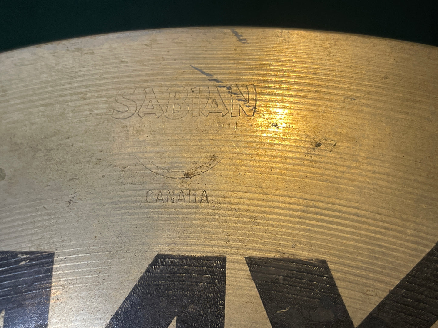 15" Sabian AAX Dark Crash Cymbal 890g