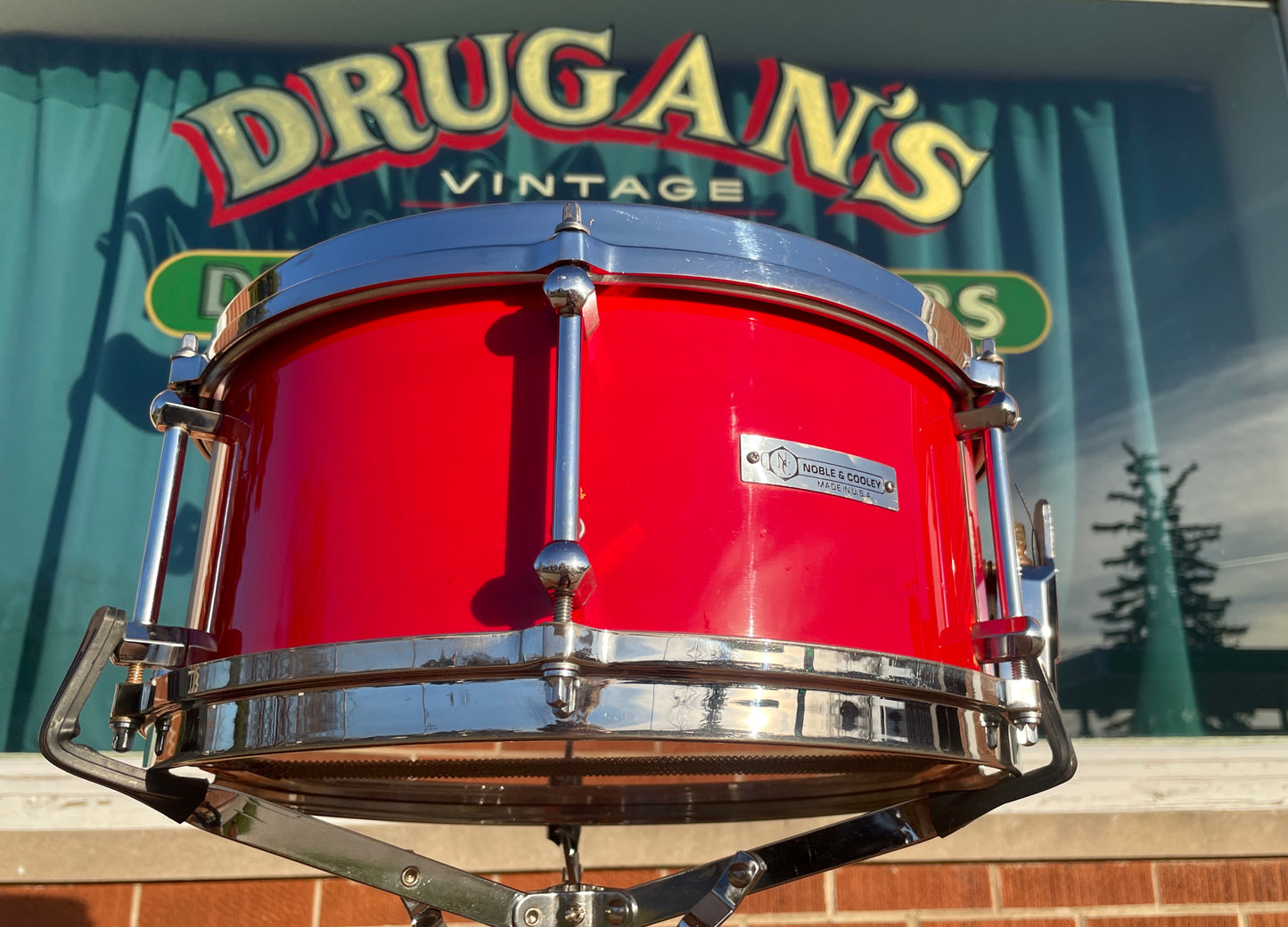 1993 Noble & Cooley 6x13 Horizon Series 7-Ply Snare Drum Red - Early Model