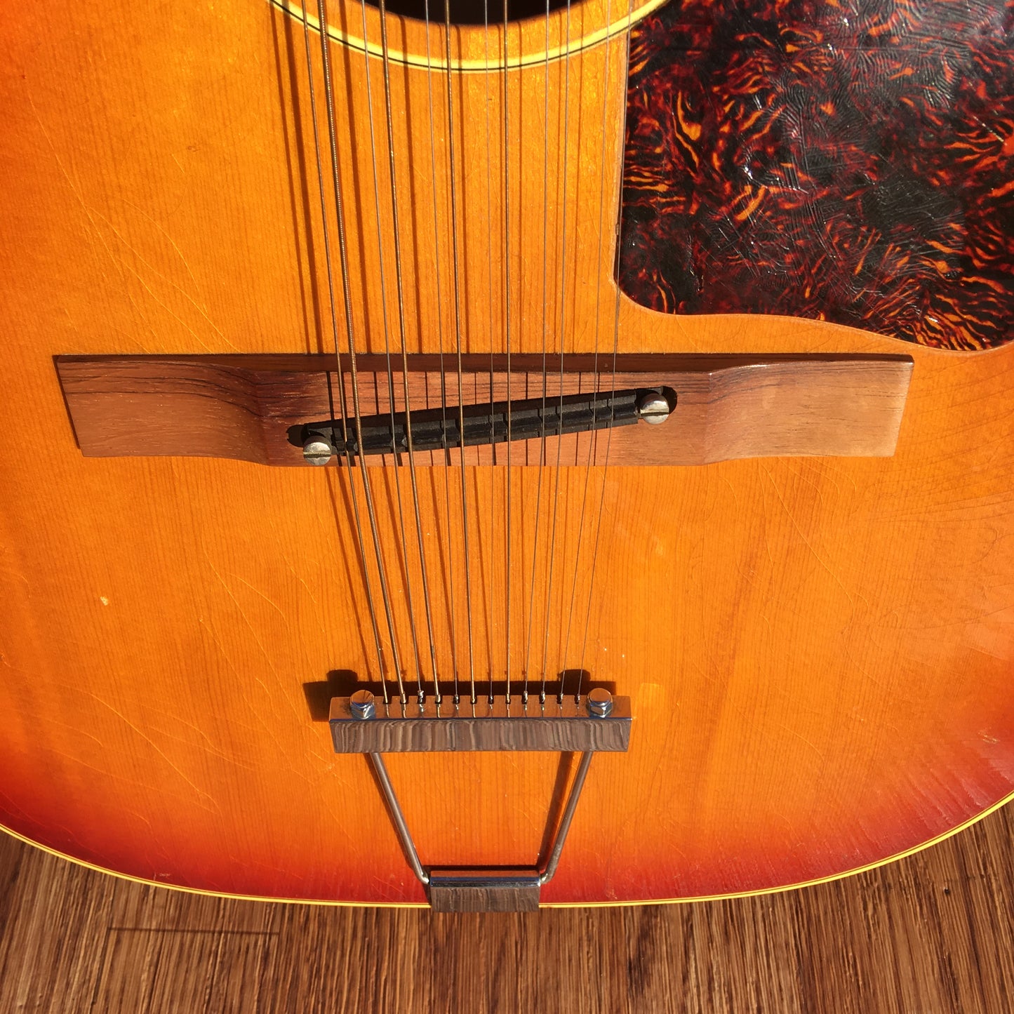 1966 Gibson B-25-12 Cherry Sunburst 12 String Acoustic Guitar