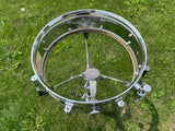 1960s Rogers 5x14 Powertone Snare Drum Chrome Over Brass Cleveland COB