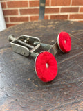 1930s-1940s Slingerland Dual Red Felt Tone Control Muffler