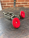 1930s-1940s Slingerland Dual Red Felt Tone Control Muffler
