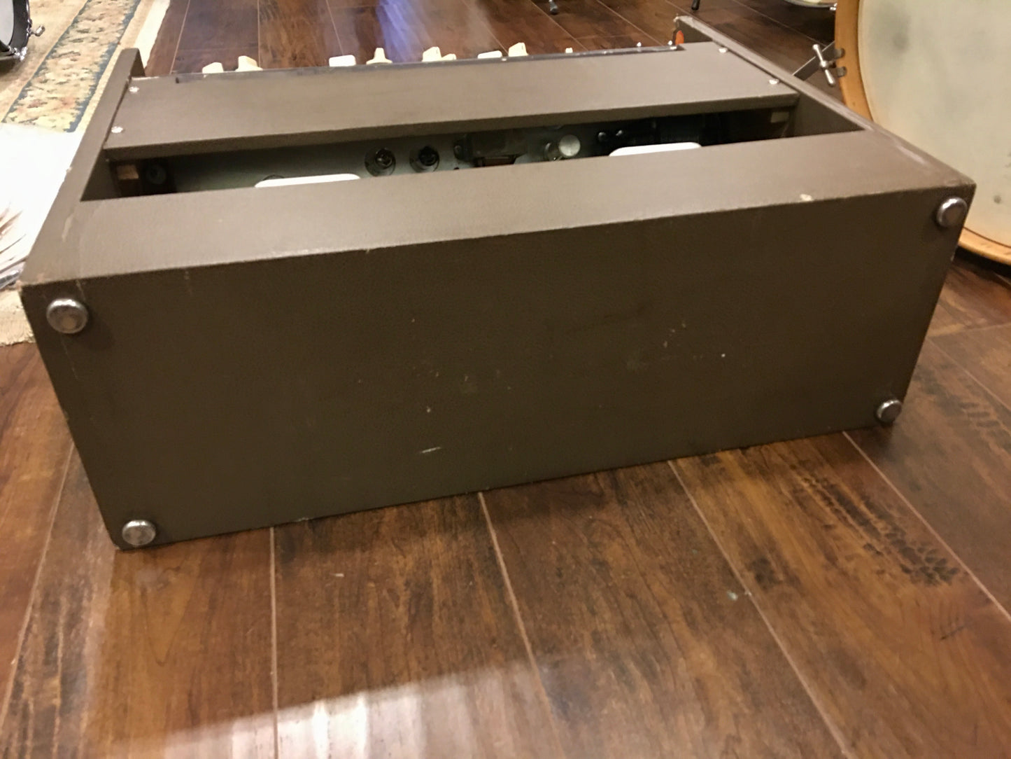 1959 Magnatone 280 Double V 2x12 High Fidelity Stereo Guitar Combo Amplifier Brown Tolex 280A