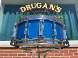 1966 Ludwig 5x14 Jazz Festival Snare Drum Blue Sparkle