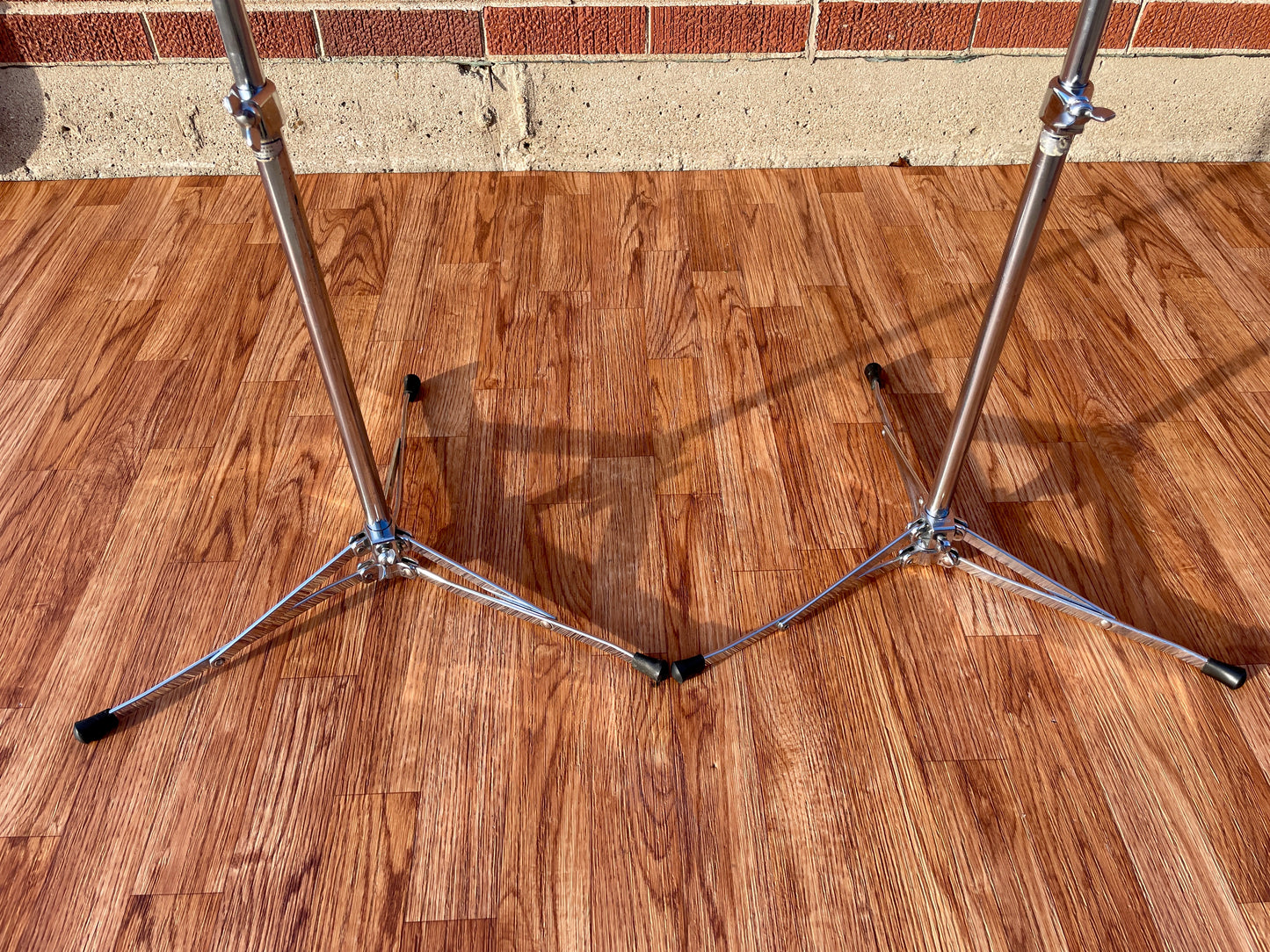 1960s Ludwig 1400 Flat Base Straight Cymbal Stand Pair (2 Pcs.)