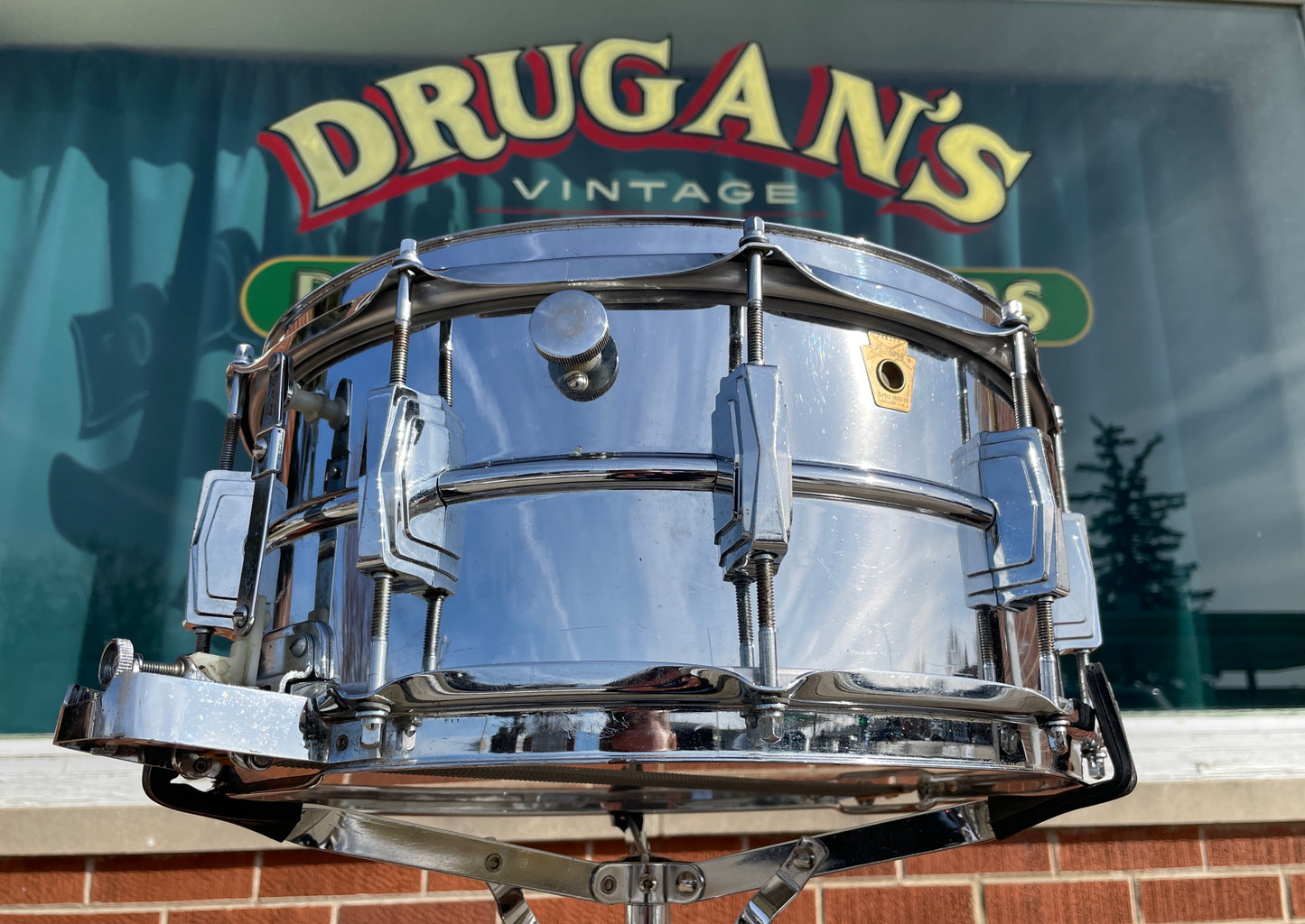 1969 Ludwig No. 411 Super Sensitive 6.5x14 Snare Drum Supraphonic