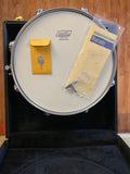 N.O.S. 1990s Ludwig 3x13 Limited Edition 12 Point Floral Engraved Black Beauty Snare Drum w/ Case